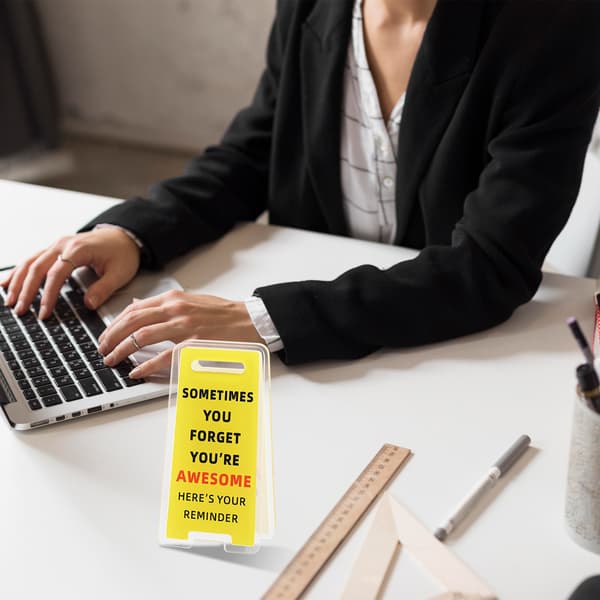 10 stk. Gul Morsom Sticky Note Holder Yellow