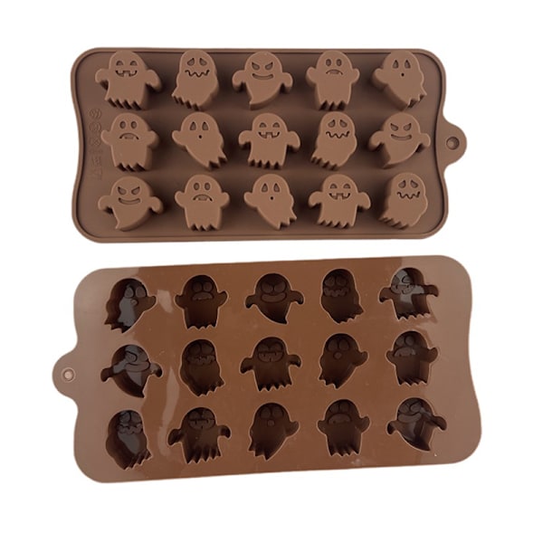 Halloween Spøgelse Græskar Silikoneforme DIY Bagværk Dessert Choco ghost