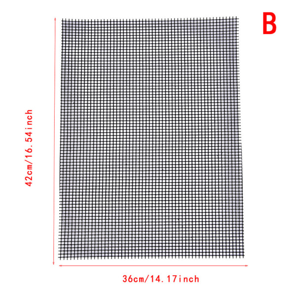 BBQ Grill Pad Mat Non-stick Mesh Net Grill Grillning Bagning M B 36*42cm