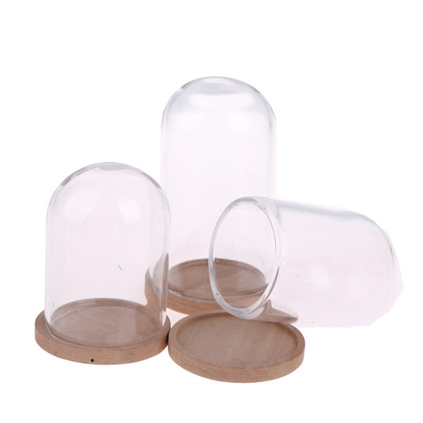 1:12 Dukkehus Miniature Decor Flower Display Glas Display Bel 40*80mm