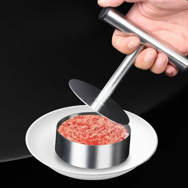 Hamburgerbøf i rustfrit stål Hamburgerbøfform 1set