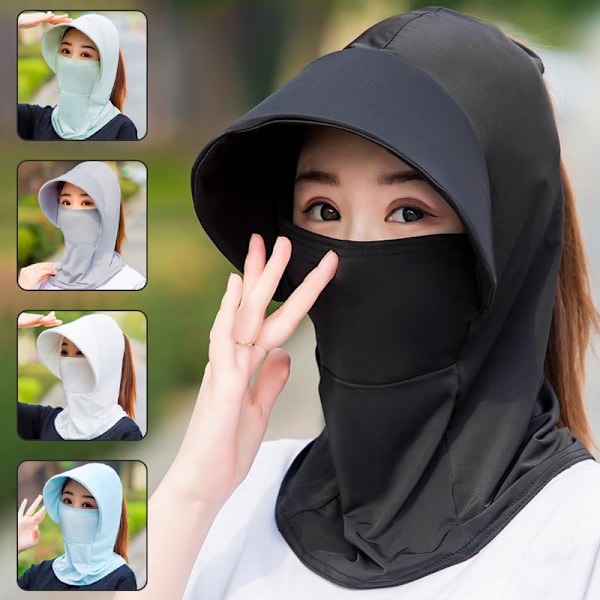 Sommer Is Silke Hatte Til Damer Solhat Med Åndbar Solcreme Black one size