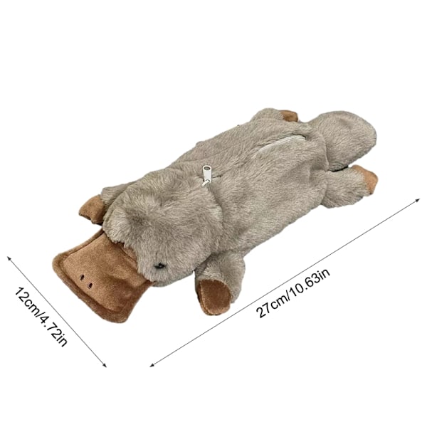 e Platypus Plys Blyantspose Kosmetisk Taske Pen Pung Papirvarer One size