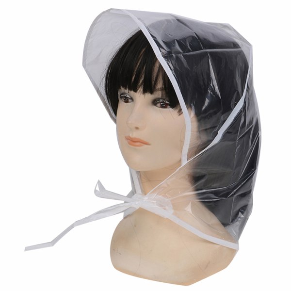 1kpl Protect Hairstyle Rain Hat muovinen konepelti naisille ja La One Size