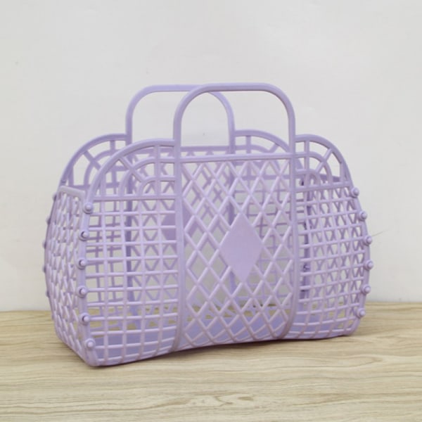 Avtakbar dusjkurv Plast badekarkurv Bad hul Wa Purple one size