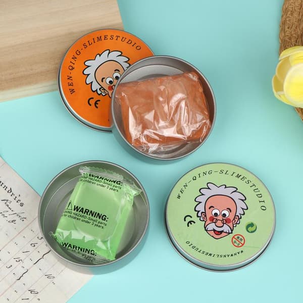 Färgglad flytande glasmassa slime stressavlastande leksaker som inte fastnar A2