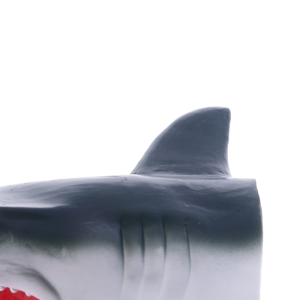 Shark Arm Glove Hand Puppet Toy Mjuk gummi Shark Glove Interac Black One Size