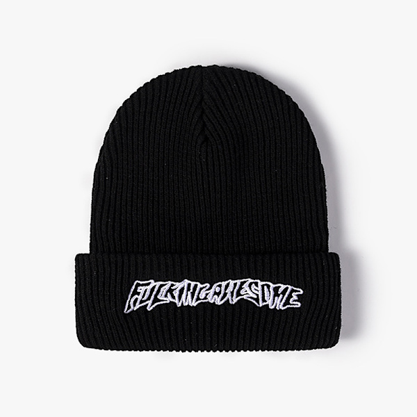 Fashion Fucking Awesome Winter Hip-hop strikket Beanie Casual Ha Black OneSize
