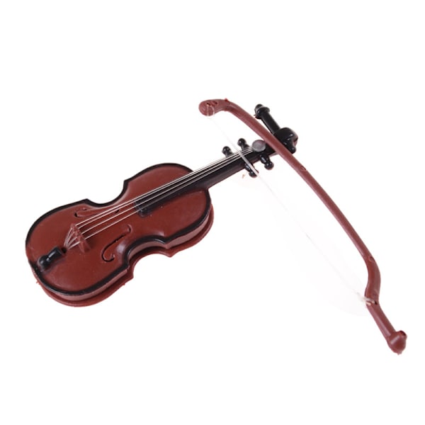 1:12 Dukkehus Miniature Violin Musical Instruments Collection 0 0