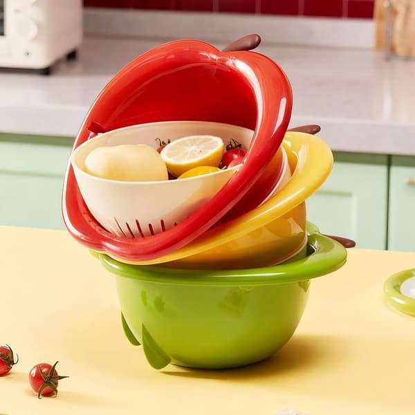 Fruktformet avløpskurv Yellow