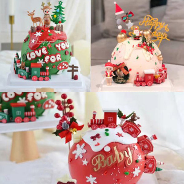 2022 Juletog Ornamenter Net Berømthed Tog Ornamenter Ch Red one size