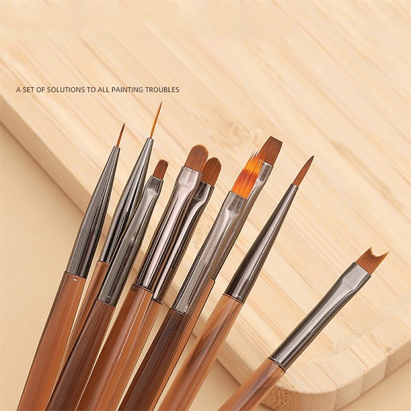 Nail Art Brush Ritverktyg Spets-Brush Manikyr Gel Polish UV A4 onesize