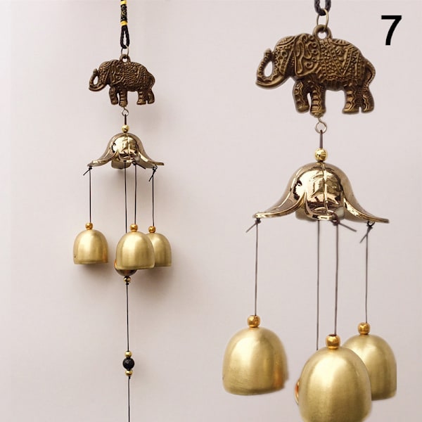 Antik Wind Chime Kobber Yard Have Udendørs Living Dekoration 7 one size
