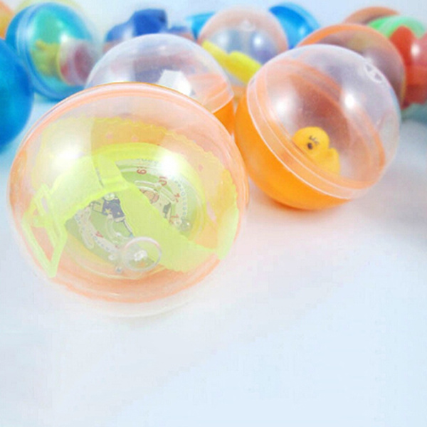 10 st 45 mm plastkulor kapslar leksaker med olika små leksaker One Size