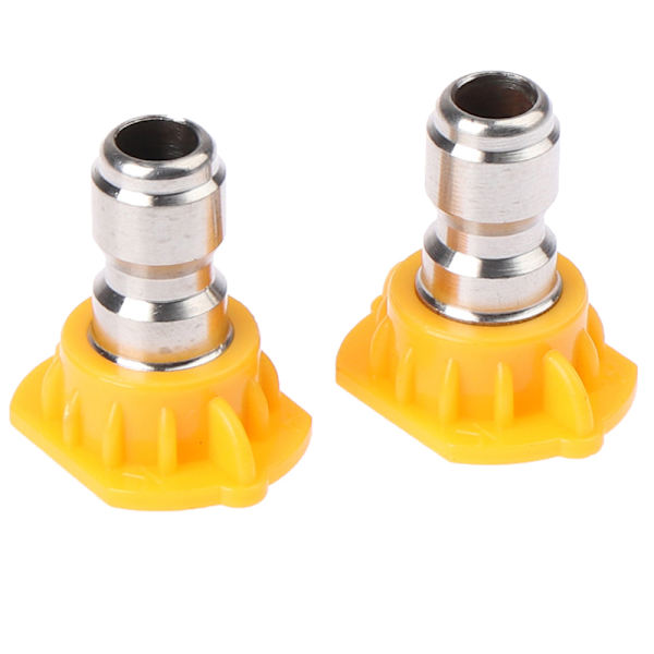 Rustfrit stål Quick Connect højtrykssprøjtespids 0 15 25 4 Yellow