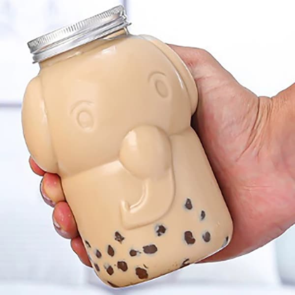 1 stk 350/500ML elefant plastflaske klar melk teflaske m 500ML