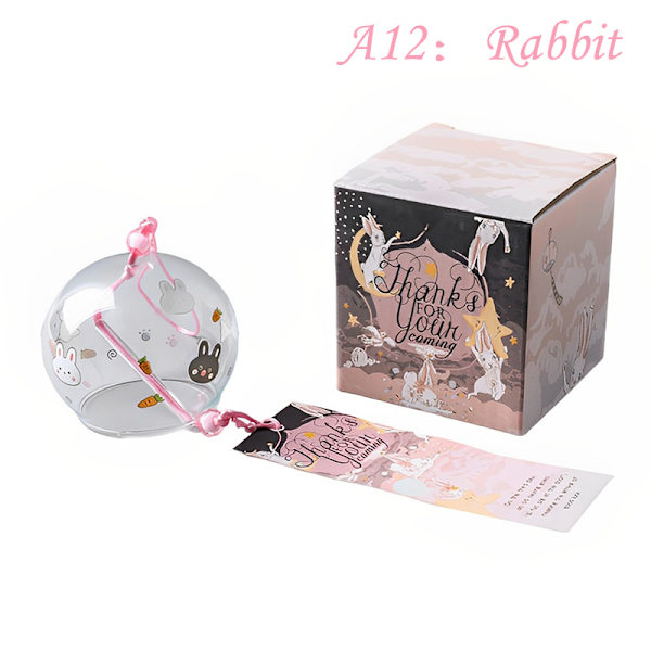Wind Bell Sakura Pattern Tuulikellot Käsintehdyt Lasi Furin Home A12 A12