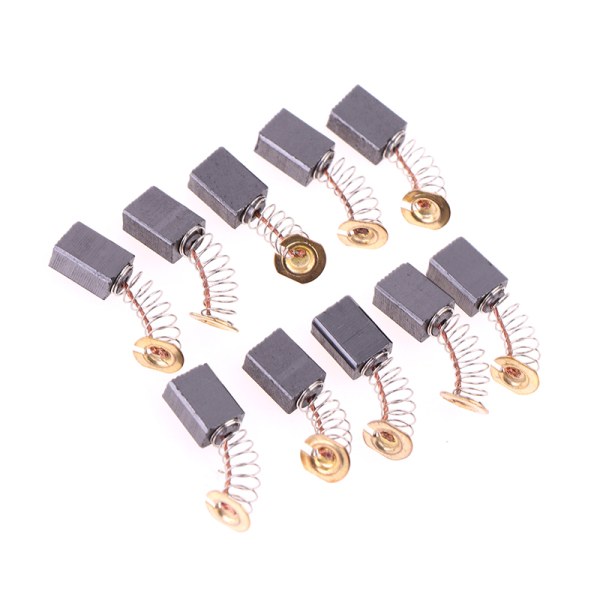 10 st vinkelslipkolborstar 6*9*14 mm elverktyg one size