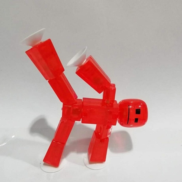 2 st Random Color Stikbot Animation Leksaker Shed Dolls med sug Random