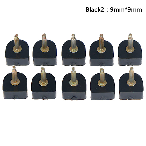 20st Högklackade skoreparationstips Kranar Stiftar Stiftlyftar Byt ut Black 9mm*9mm