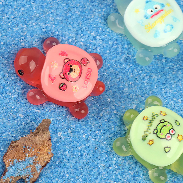 5 st Luminous Turtle Bilprydnader Mikro Landskap Dekor Glow I 5Pcs Random Color