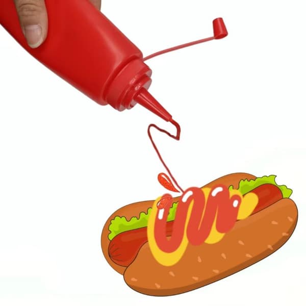 Rolig simulering Ketchup Squirt Magic Tricks Fool Day Prank Toy one size
