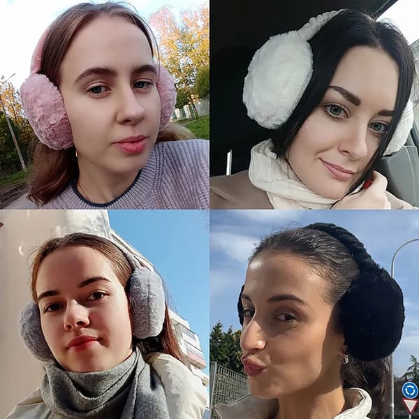 Bløde Plys Ørevarmere Vintervarme Ørevarmere Til Kvinder Mænd Mode pink2