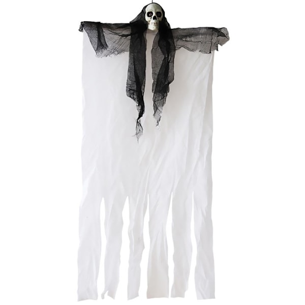 2020 100cm Skelett Halloween Hängande Svart Vit Dödskalle Skördare White