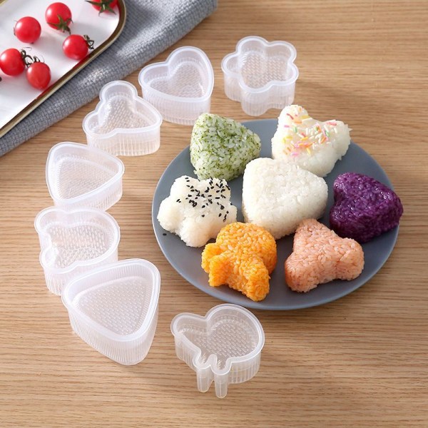 Cartoon Shape Rice Ball Set Sushi Roll Sushi Form Rice Ball Bal 8PCS/SET