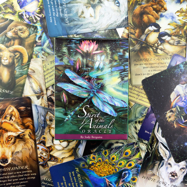 Spirit of the Animals Oracle by Jody Bergsma Oracle Cards Playi Multicolor one size