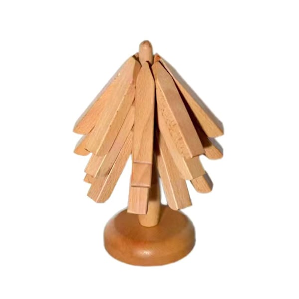 Trefformede trebrett for varme retter, isolasjonspute C