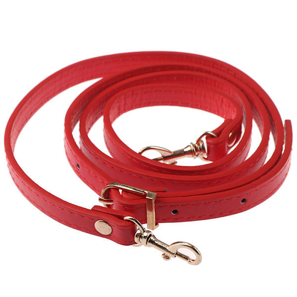 120 cm læder skuldertaske Håndtag Pung Strap Håndtasker Bælte Str Red 120CM