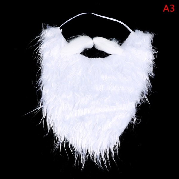 Festrekvisita jultomten vitt skägg Set Xmas A3 one size