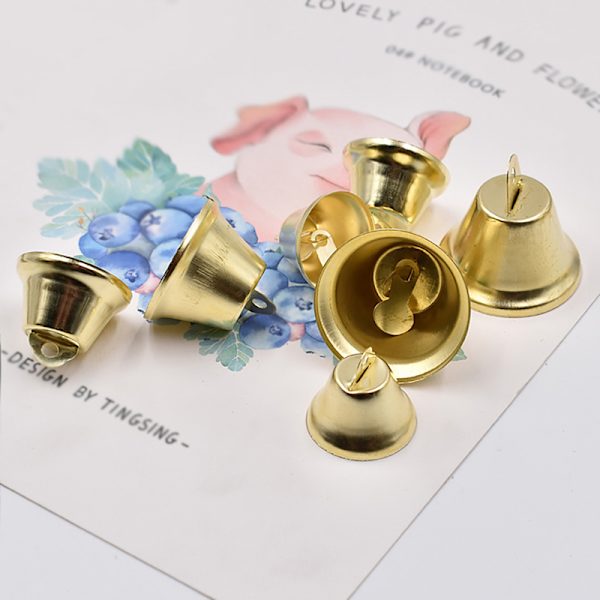10-50mm kullatut kellot koristeet trumpetti mini Jingle Bells C 10mm