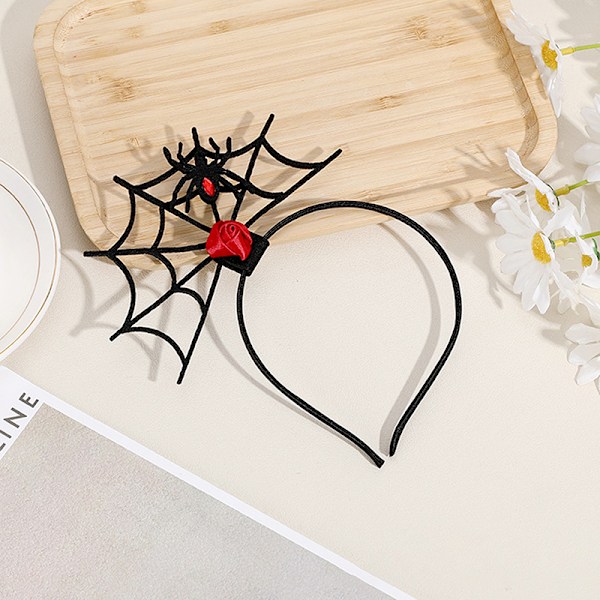 Halloween Edderkopp Nett Form Hodebånd Rave Fest Novelty Cosplay A8