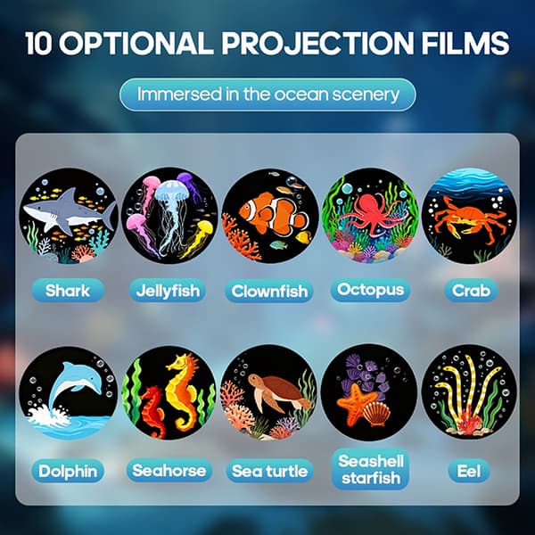 LED-projeksjonslys USB LED-projektor LED USB Ocean Life LED P Onesize