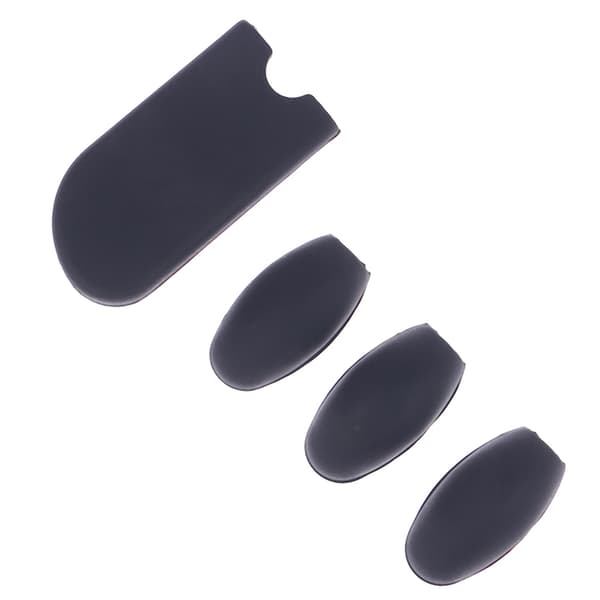 1Sett Saksofon Fingerstøtte Saksofon Tommelstøttepute Silikon Black one size