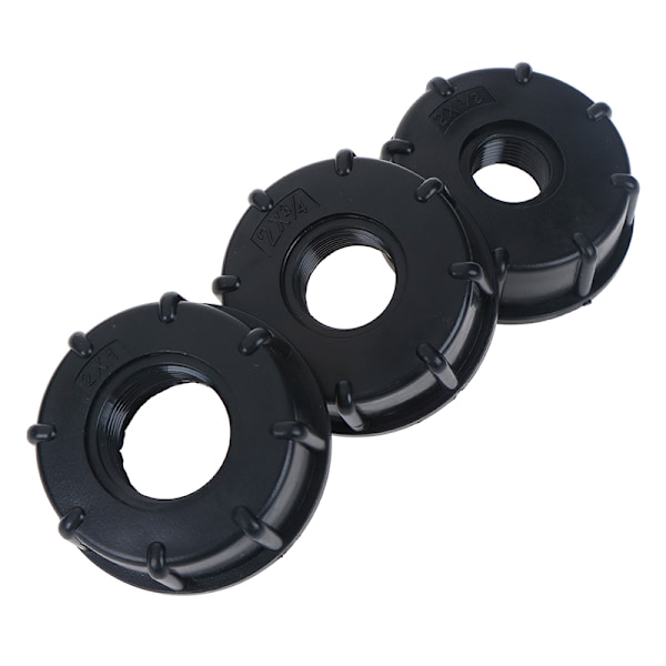 1/2" 3/4" 1" gevind IBC Tank Adapter Postevandsstik Udskift Black A (1/2 inch)