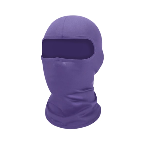 Summer Breathable Cycling Cap Anti-UV Balaclava Men Full Face M Purple