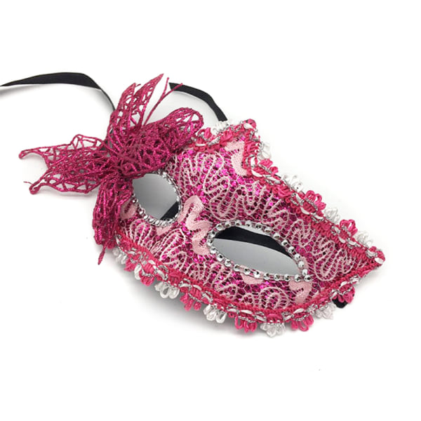 Mote Luksus Venetian Masquerade Mask Kvinner Jenter Sexy Fox Ey Silver ONESIZE