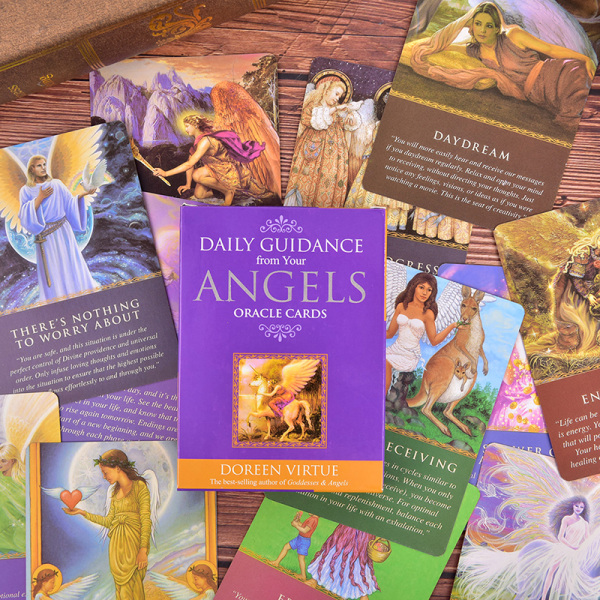 Tarotkort Daglig vägledning Ängel Oracle Kortlek Bordsspel Pl Multicolor one size