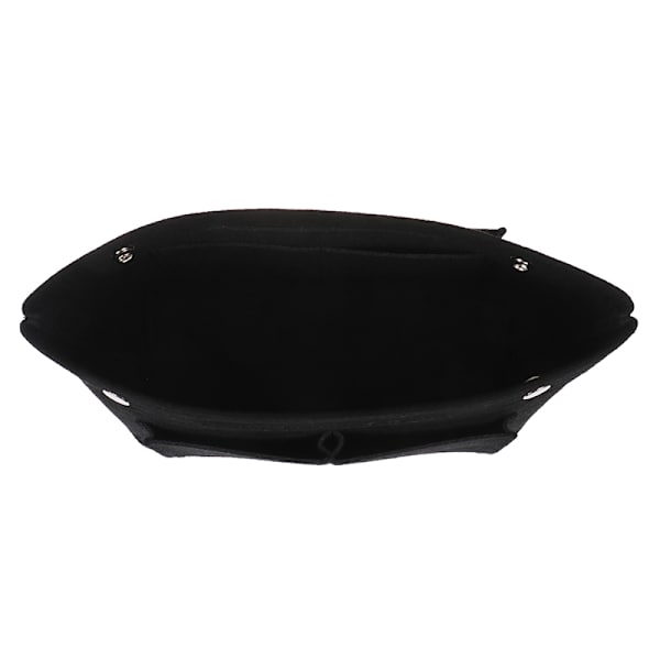 Handväska för kvinnor Organizer Väska Handväska Insatsväska Filt Multi Pocke Black one size