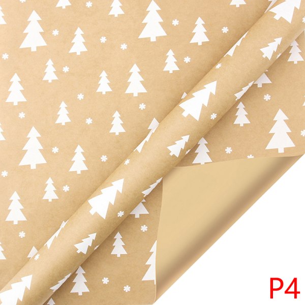 1 stk 100*43 cm julegaveinnpakning håndverkspapirrull DIY-gavepapir Yellow 44*100cm