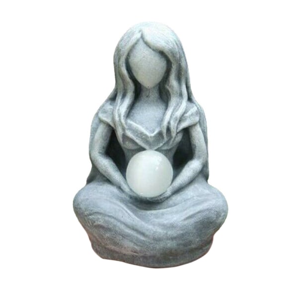 Månegudinde statue græsk mytologisk figur harpiks skulptur H Gray one size