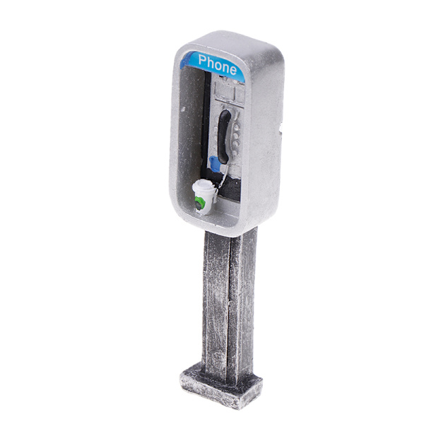 Miniatyr Telefonkiosk i 1:12 Skala A