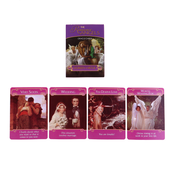 Angel Tarot kortlek med guidebok tarotkort för nybörjare Multicolor B