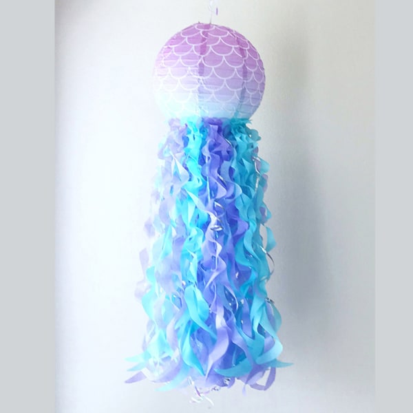 Merenneitojuhlakoristelu Tee-se-itse riippuva meduusalyhty Little M Blue one size