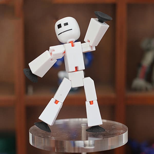 2 st Random Color Stikbot Animation Leksaker Shed Dolls med sug Random