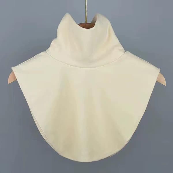 Höst Vinter Dam Turtleneck Krage Islamisk Hijab Förlängning White