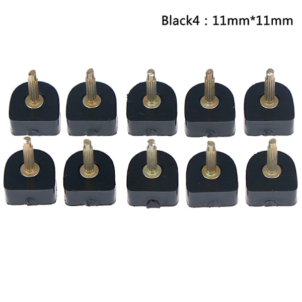 10 st Högklackade skoreparationsspetsar Kranar Pins Dowel Lifts Replacem Black 11mm*11mm